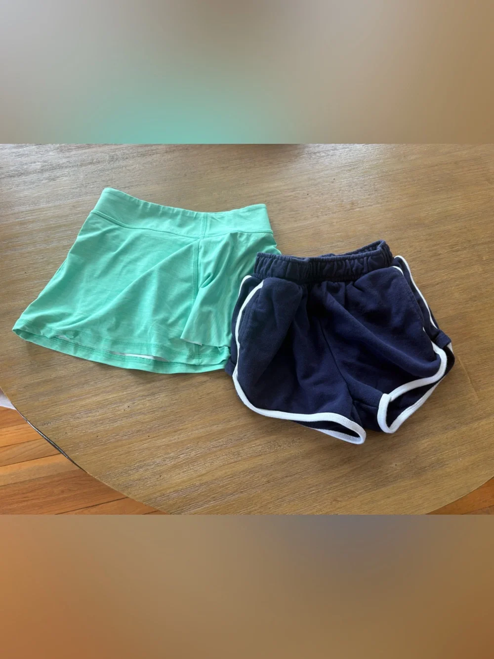GAP Kids Navy Shorts & Mint Tennis Skort size S 6/7